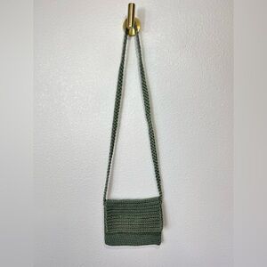 The Sak Olive Tight Knit Crossbody Bag